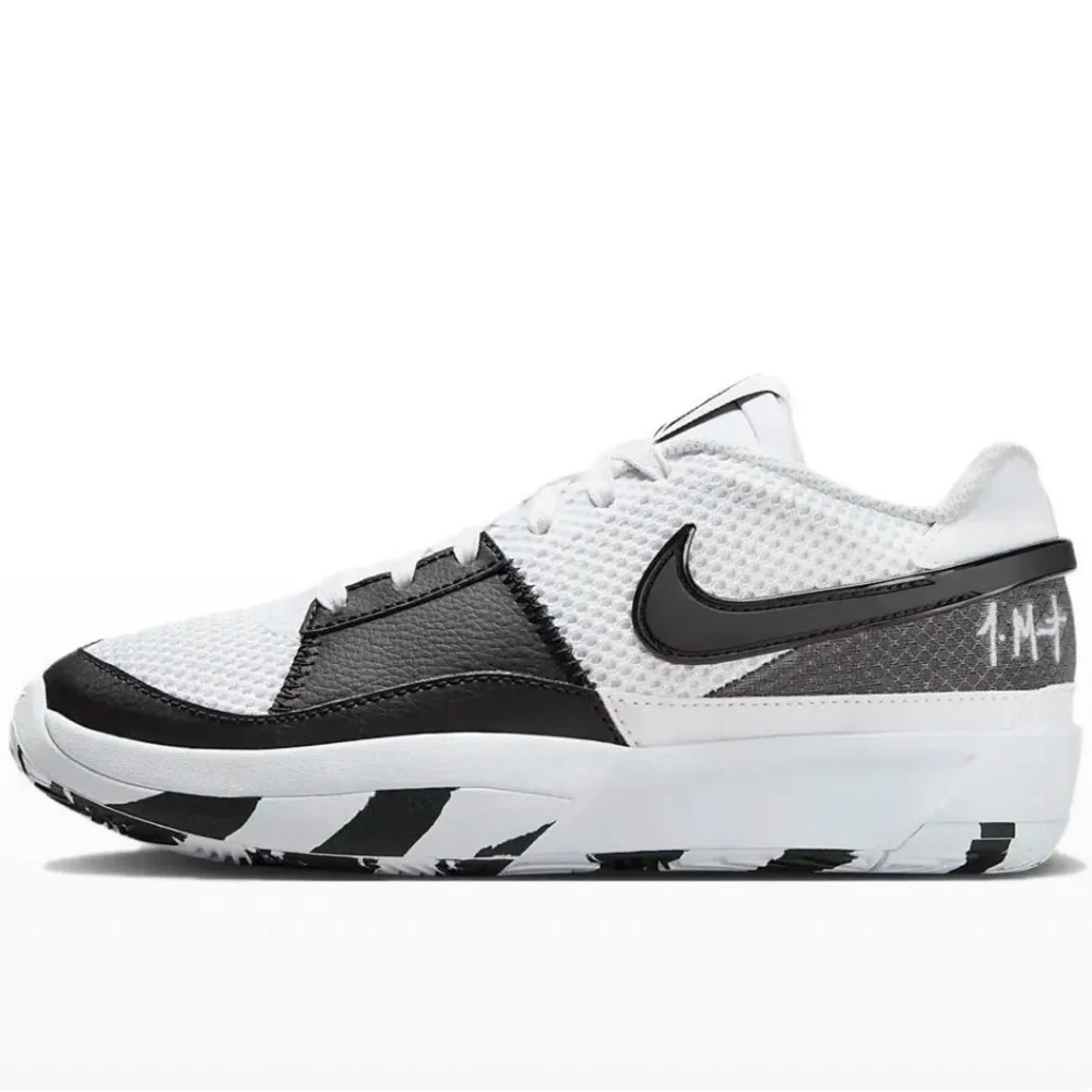 Nike Ja Morant 1 Scratch 2.0 White/Black Kids Basketball Shoes ( DX2294-102) - Picture 5 of 7